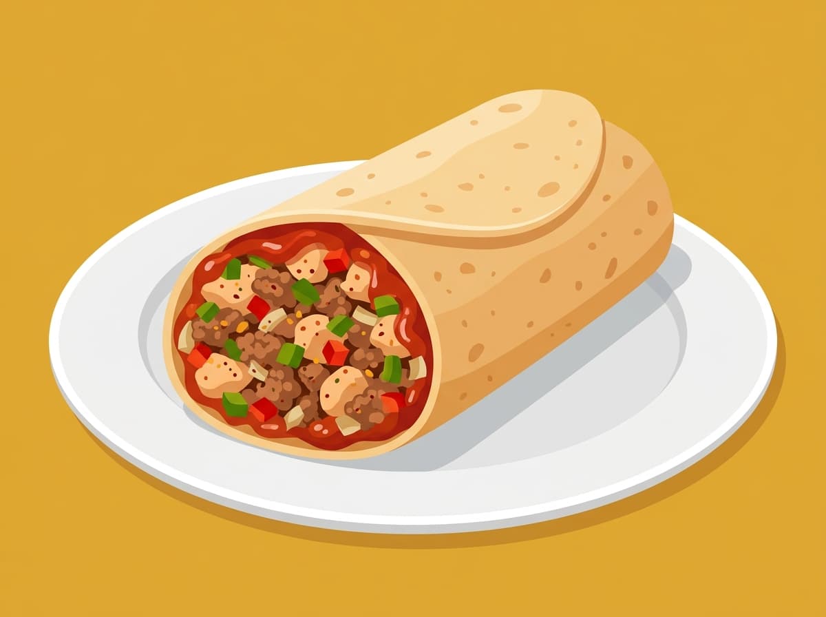 High-Protein Chicken Burrito